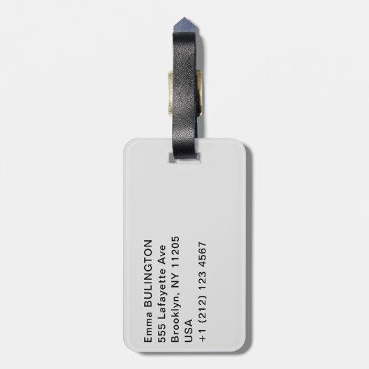 Lake Louiseの隣のボートハウス – Banff, Canada ラゲッジタグ (裏面縦)