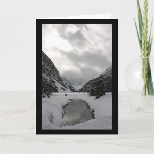 Lake Louise凍結するカード カード (正面)
