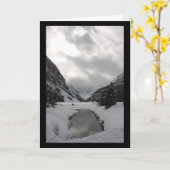 Lake Louise凍結するカード カード (黄色い花)