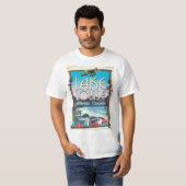 Lake Louise、アルバータ州カナダ旅行ポスター Tシャツ (正面フル)