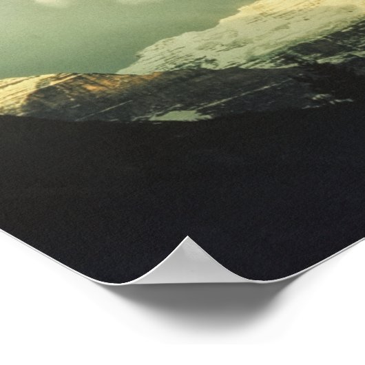 Lake Louise Alberta Canada ポスター (角)