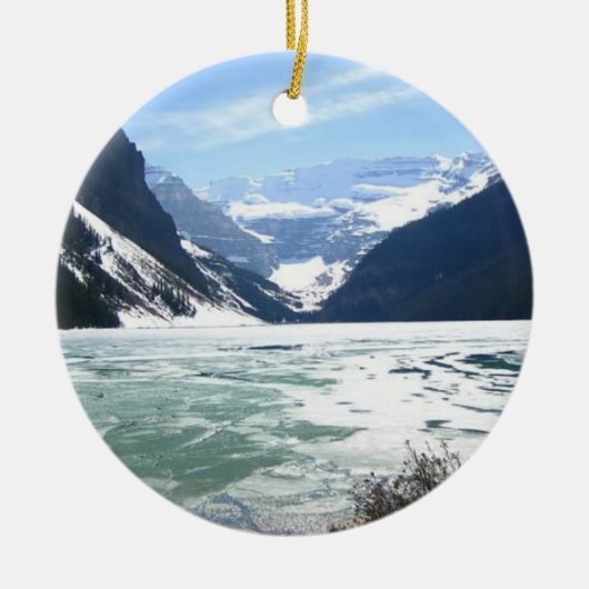 Lake Louise, Banff, Alberta, Canada セラミックオーナメント (正面)