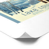 Lake Louise Banff Alberta Canada ski Poster ポスター (角)