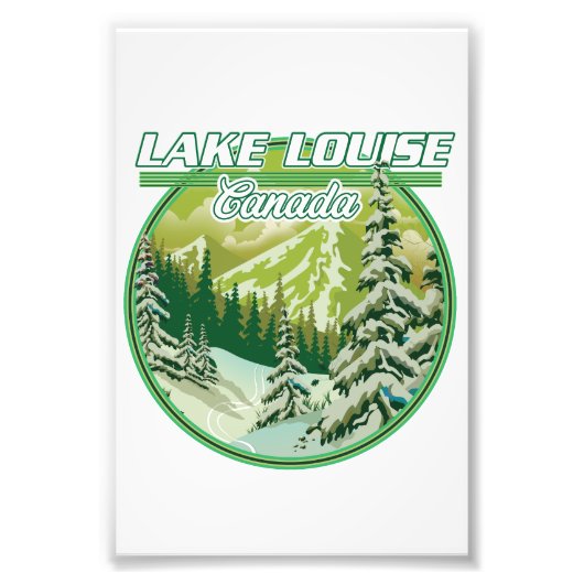 Lake Louise Canadaのロゴ フォトプリント (正面)
