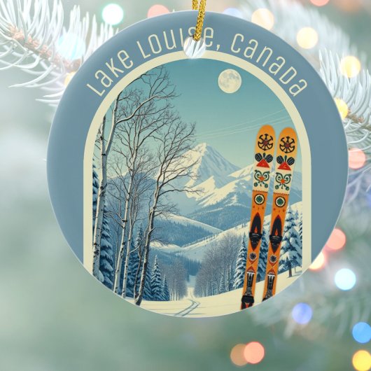 Lake Louise Canada ski souvenir  セラミックオーナメント