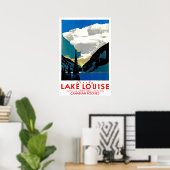 Lake Louise, Canadian Rockies,カナダ,ヴィンテージ ポスター (ホームオフィス)