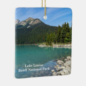 Lake Louise in Banff Canada セラミックオーナメント (右)