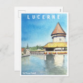 Lake Lucerneスイス旅行ポストカード シーズンポストカード (正面/裏面)