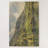 Lake Lucerne Swiss Alpine Chalet Art Puzzle ジグソーパズル (縦)