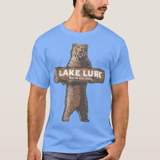 Lake Lure North Carolina NC Growling Bear Vacation Tシャツ