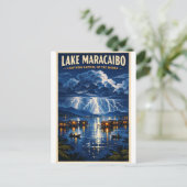 Lake Maracaibo, Venezuela, in a classic retro  ポストカード (スタンド正面)