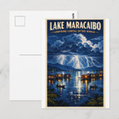 Lake Maracaibo, Venezuela, in a classic retro  ポストカード (正面/裏面)