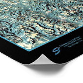 Lake Martin, Alabama衛星プリントポスター写真 ポスター (角)