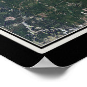 Lake Martin Alabama衛星ポスターマップ ポスター (角)