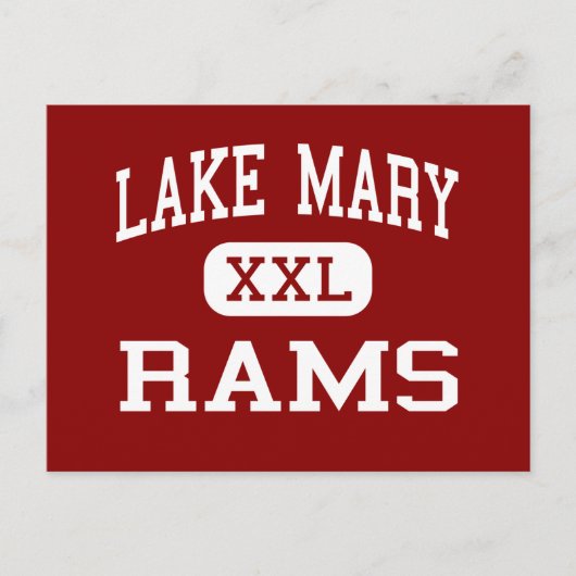 Lake Mary - Rams – 高校 – Lake Mary Florida ポストカード (正面)