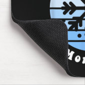 Lake Mcdonald Montana Snowflake Christmas Winter S マウスパッド (コーナー)