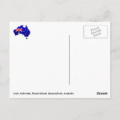 Lake McKenzie、Fraser Island、Queensland Australia ポストカード (裏面)