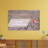 Lake Meadレクリエーションエリアサインキャンバスプリント キャンバスプリント (インサイチュ (リビング))