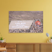 Lake Meadレクリエーションエリアサインキャンバスプリント キャンバスプリント (インサイチュ (リビング))
