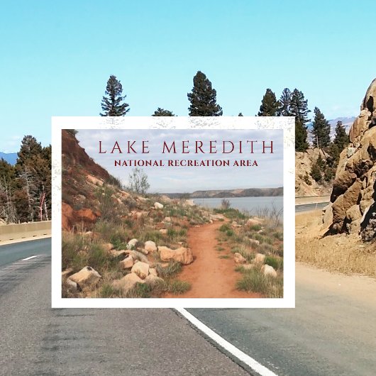 Lake Meredith from Turkey Creek Trail,テキサス州 ポストカード