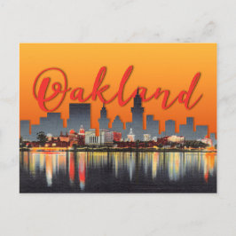 Lake Meritt, Oakland, California sunsetはがき ポストカード