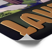 LAKE Michigan Retro Roger Broders Travel Poster ポスター (角)