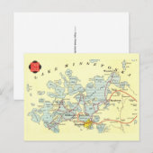 Lake Minnetonka Map ポストカード (正面/裏面)