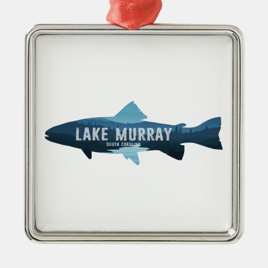 Lake Murray South Carolina Fish メタルオーナメント (正面)
