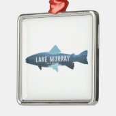 Lake Murray South Carolina Fish メタルオーナメント (左)