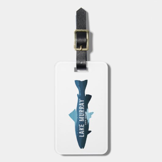 Lake Murray South Carolina Fish ラゲッジタグ (正面縦)