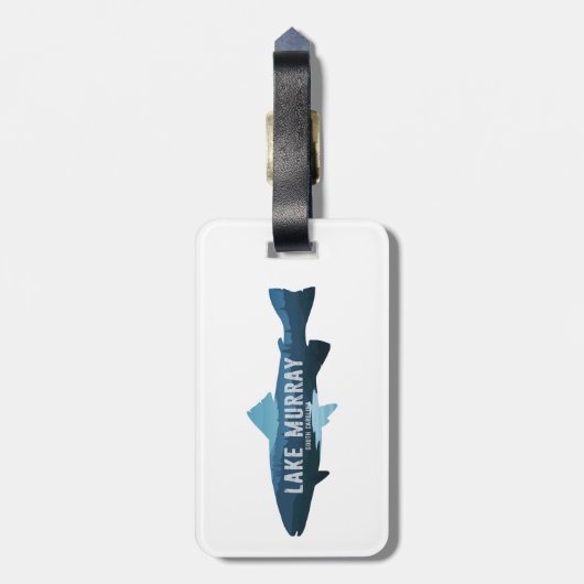 Lake Murray South Carolina Fish ラゲッジタグ (裏面縦)