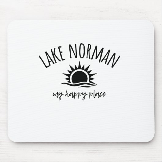 Lake Norman My Happy Place Nc Boating Fishing Camp マウスパッド (正面)