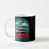 Lake Norman Retro Boating Nc  コーヒーマグカップ (左)
