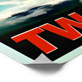 Lake Oconee Georgia TWA Trans World Airlines ポスター (角)