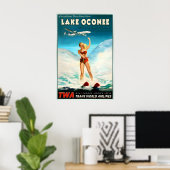 Lake Oconee Georgia TWA Trans World Airlines ポスター (ホームオフィス)
