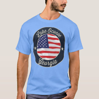 Lake Oconee - Patriotic Georgia Souvenir T-Shirt Tシャツ