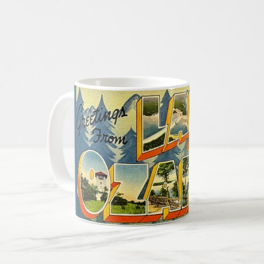 Lake of the Ozarks Postcard Mug コーヒーマグカップ (正面左)