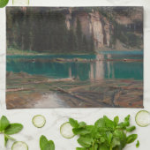 Lake O'Hara by John Singer Sargent, ビクトリアン Art キッチンタオル (折り畳み)