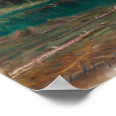 Lake O'Hara by John Singer Sargent, ビクトリアン Art ポスター (角)