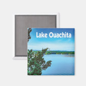 Lake Ouachita、アーカンソー州写真 マグネット (正面/裏面)