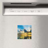 Lake Pepin Sunset: Golden Hour over the Water  マグネット (インサイチュ (食洗機))