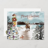 Lake Photo Cardでのクリスマス シーズンポストカード (正面/裏面)