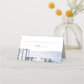 Lake Pier Ocean Destination Place Cards プレイスカード (正面)
