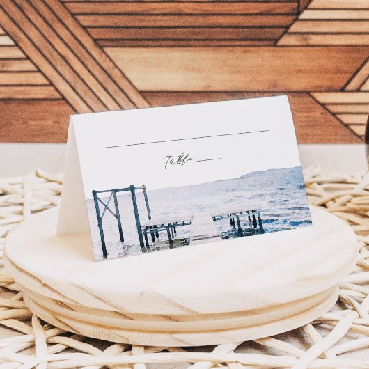 Lake Pier Ocean Destination Place Cards プレイスカード