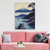 Lake, Pine and Mountain - Japan キャンバスプリント (インサイチュ (リビング))