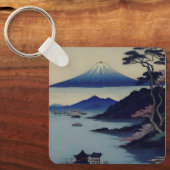 Lake, Pine and Mountain - Japan キーホルダー (正面)