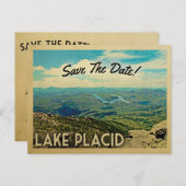 Lake Placid Save The Dateヴィンテージポストカード 案内ポストカード (正面/裏面)