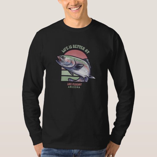 Lake Pleasant Arizona Fishing Camping Tシャツ (正面)