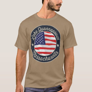 Lake Quannapowitt - Patriotic Massachusetts Souven Tシャツ