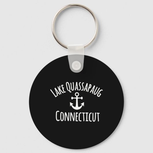 Lake Quapaug Connecticut Sailing Boating Nautical  キーホルダー (正面)